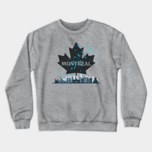 Montreal Canada Skyline Crewneck Sweatshirt